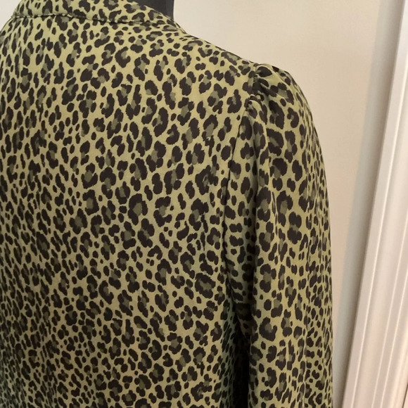 🤍 Leopard Print Chiffon Above Knee Dress - Picture 7 of 7